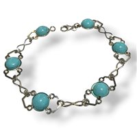 Pulsera Mandile 1922 Mujer Pietre e perle in Plata Pasta di turchese 2MBRT4
